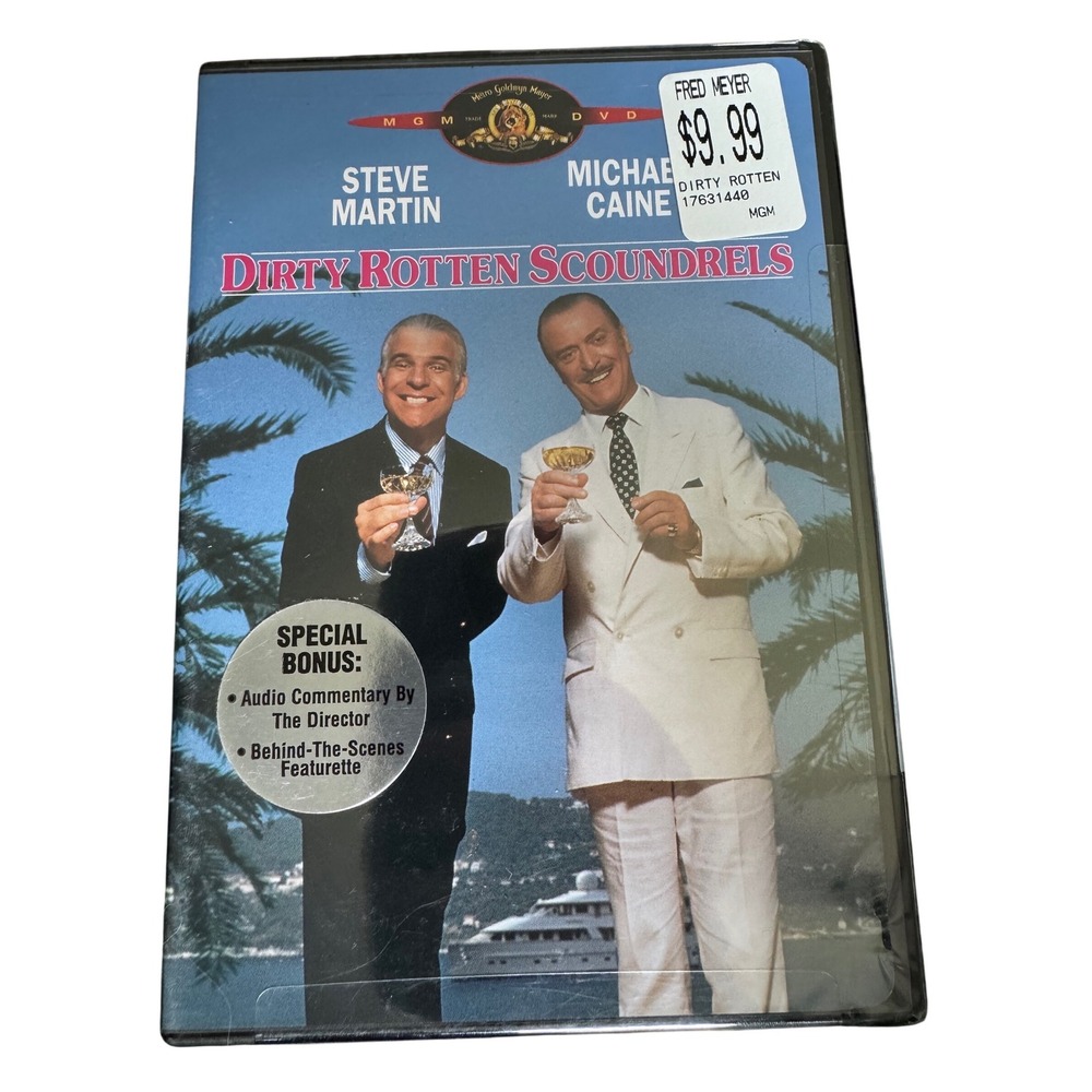 Dirty Rotten Scoundrels DVD Steve Martin Michael Caine 1988 Comedy MGM Wide